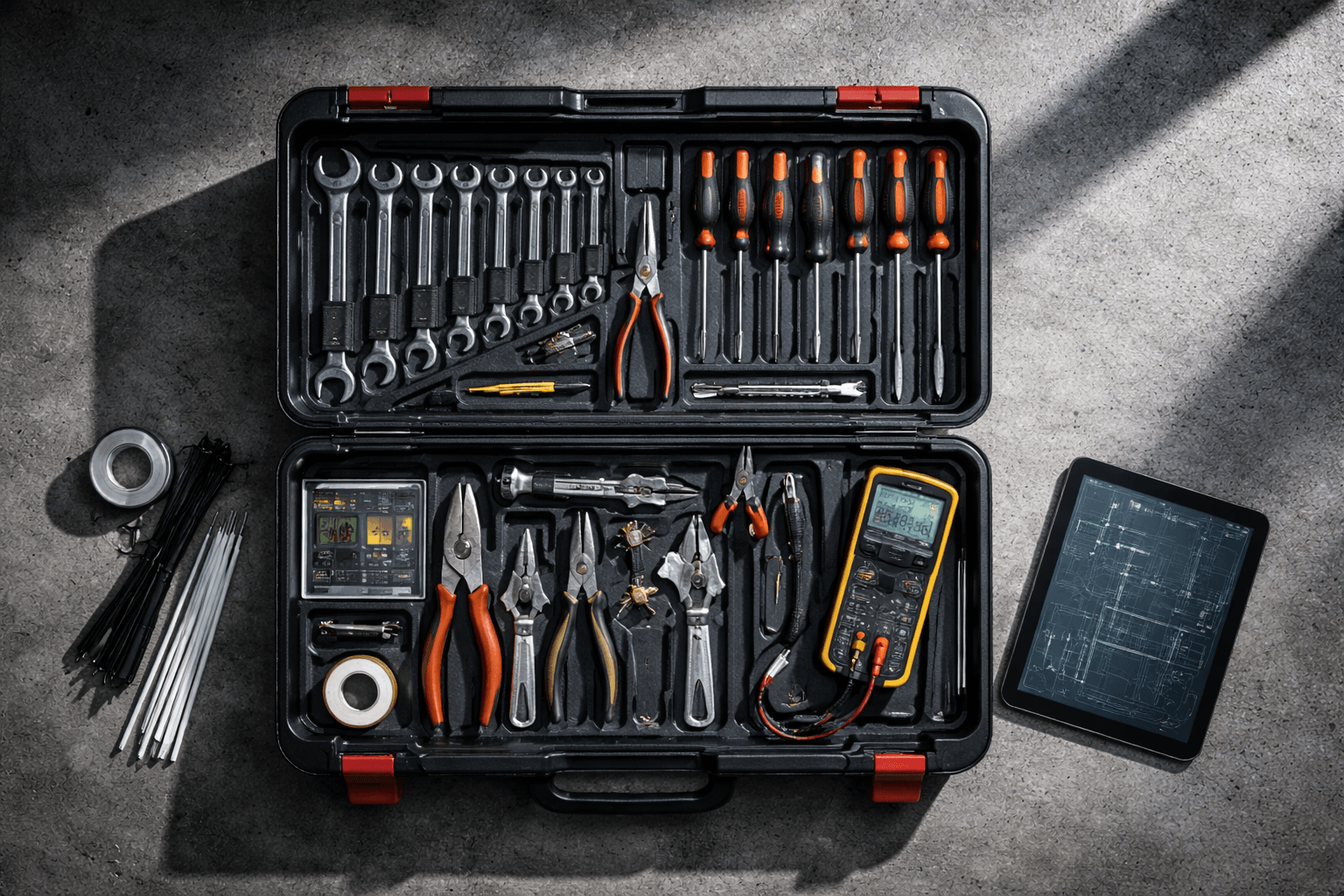 Boîte à outils de technicien — gestion du matériel et des équipements par véhicule dans MapFlow